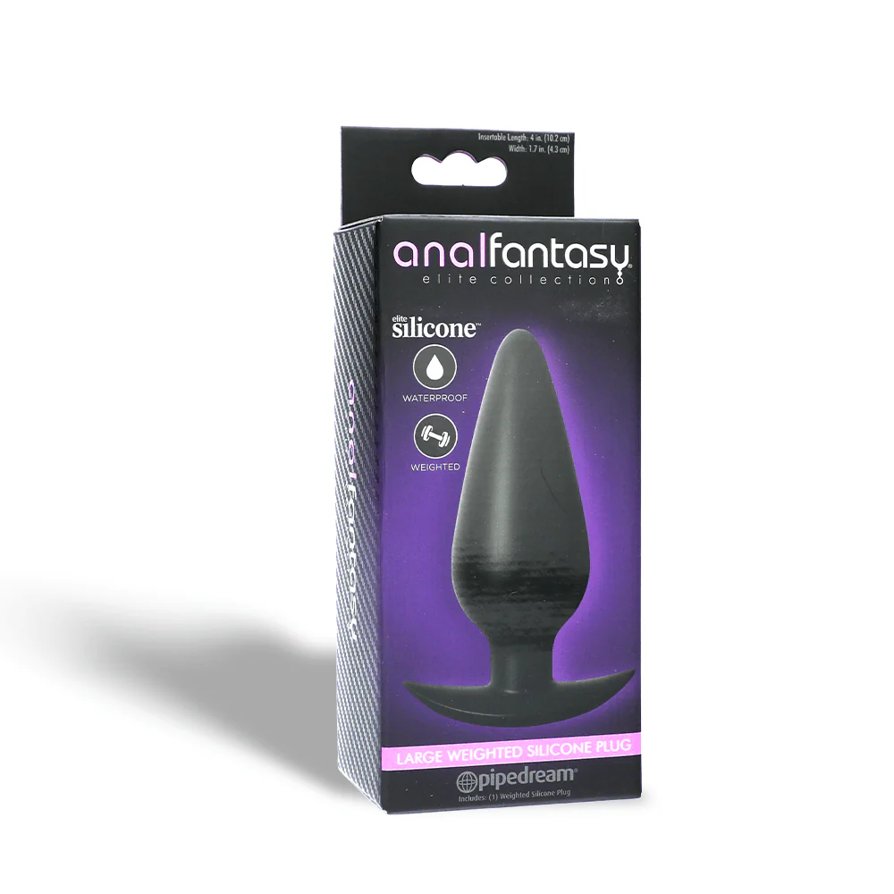 Anal Fantasy Elite Weighted Silicone Plug - Image 7