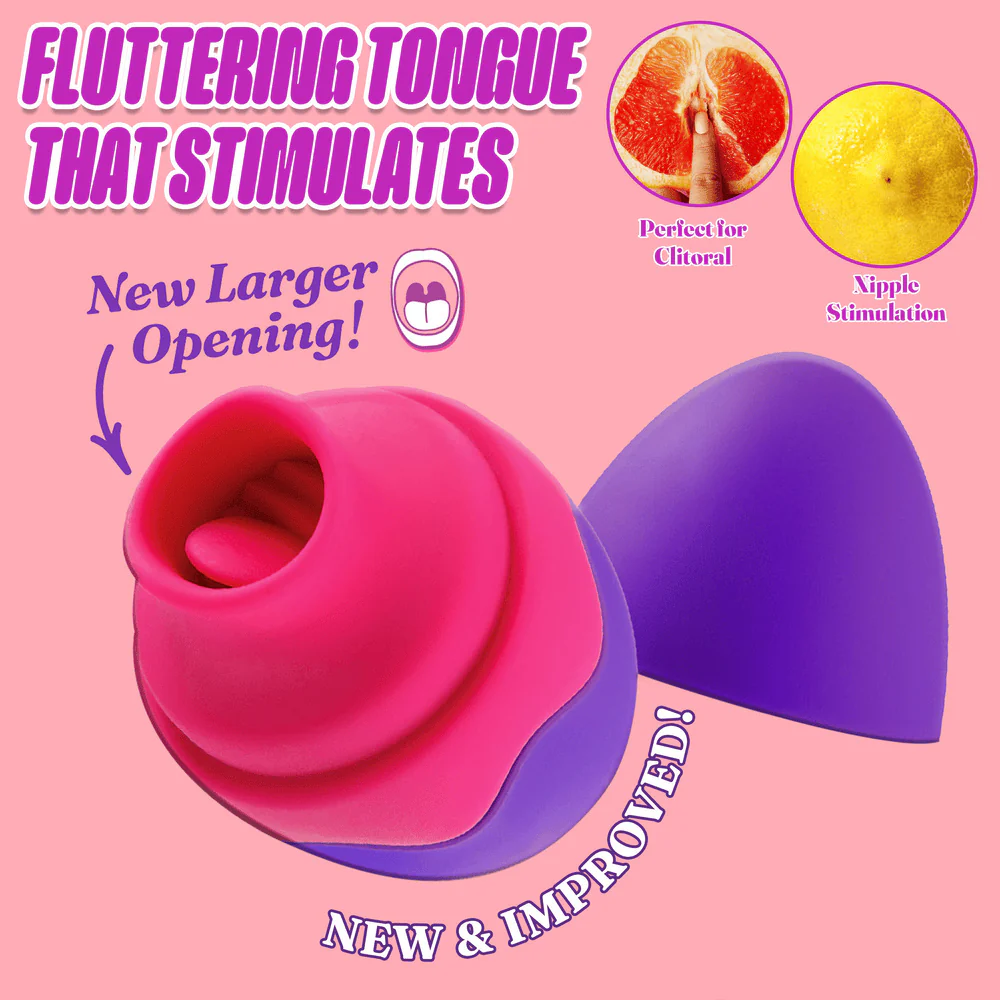 Blush Aria Flutter Tongue Purple Egg Vibrator - Image 5