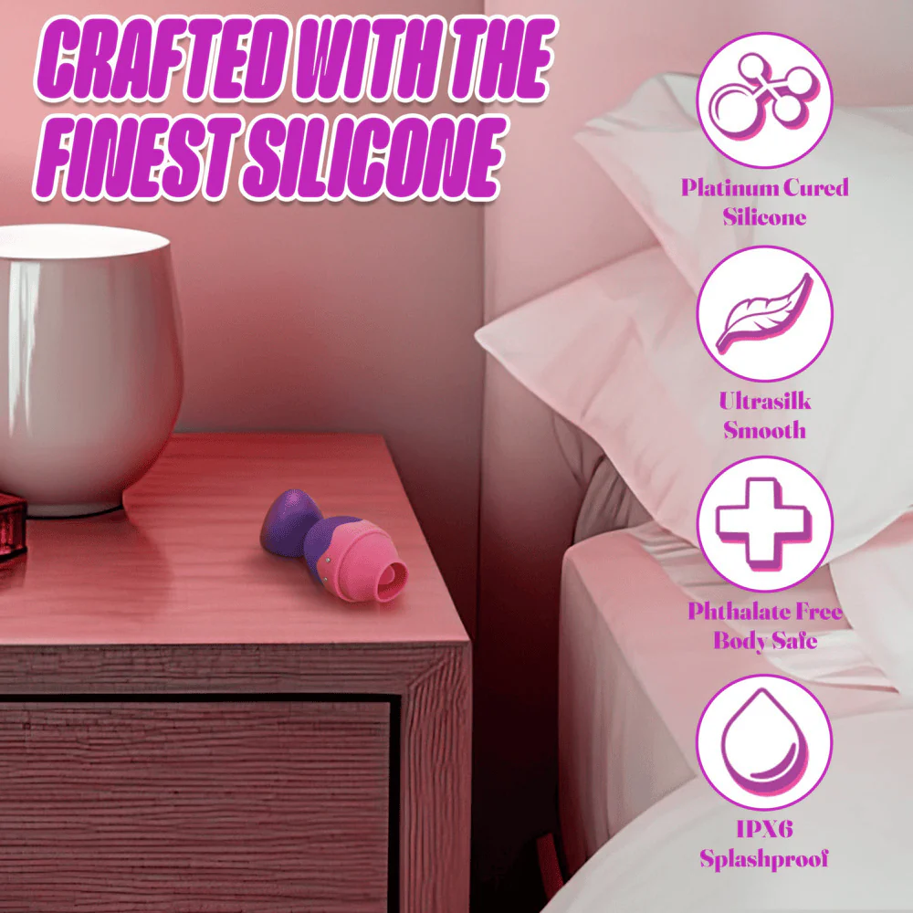 Blush Aria Flutter Tongue Purple Egg Vibrator - Image 6