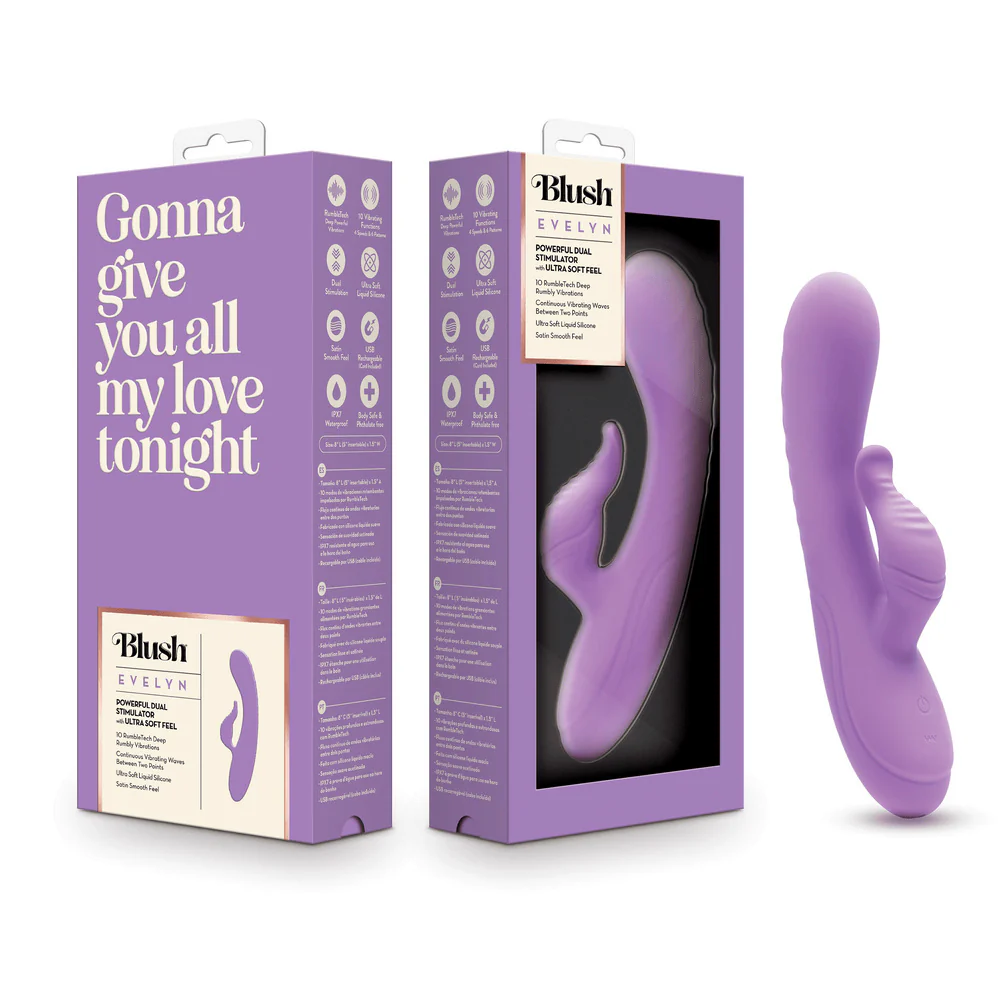 Blush Evelyn Purple Rabbit Vibrator - Image 10