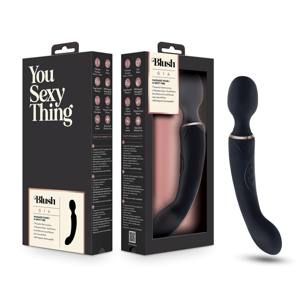Blush Gia Black Wand Massager - Image 10