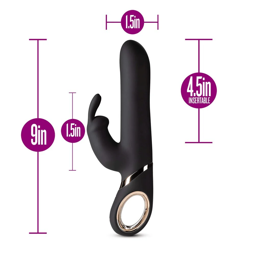 Blush Victoria Black Rabbit Vibrator - Image 3