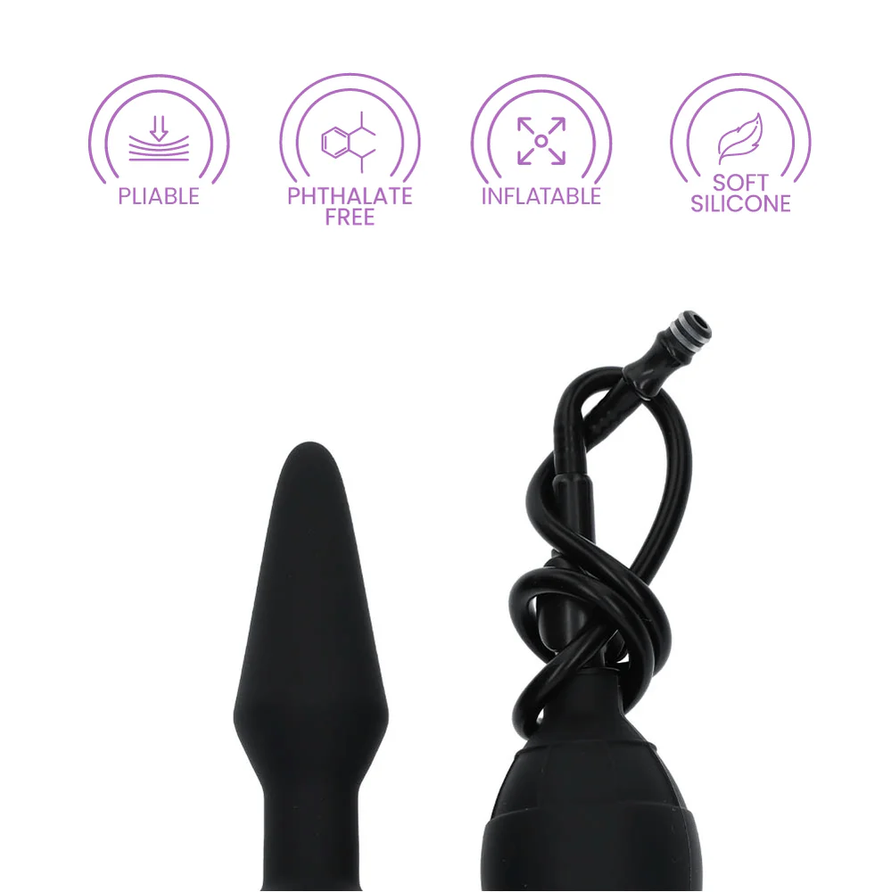 Inflatable Silicone Butt Plug - Image 3