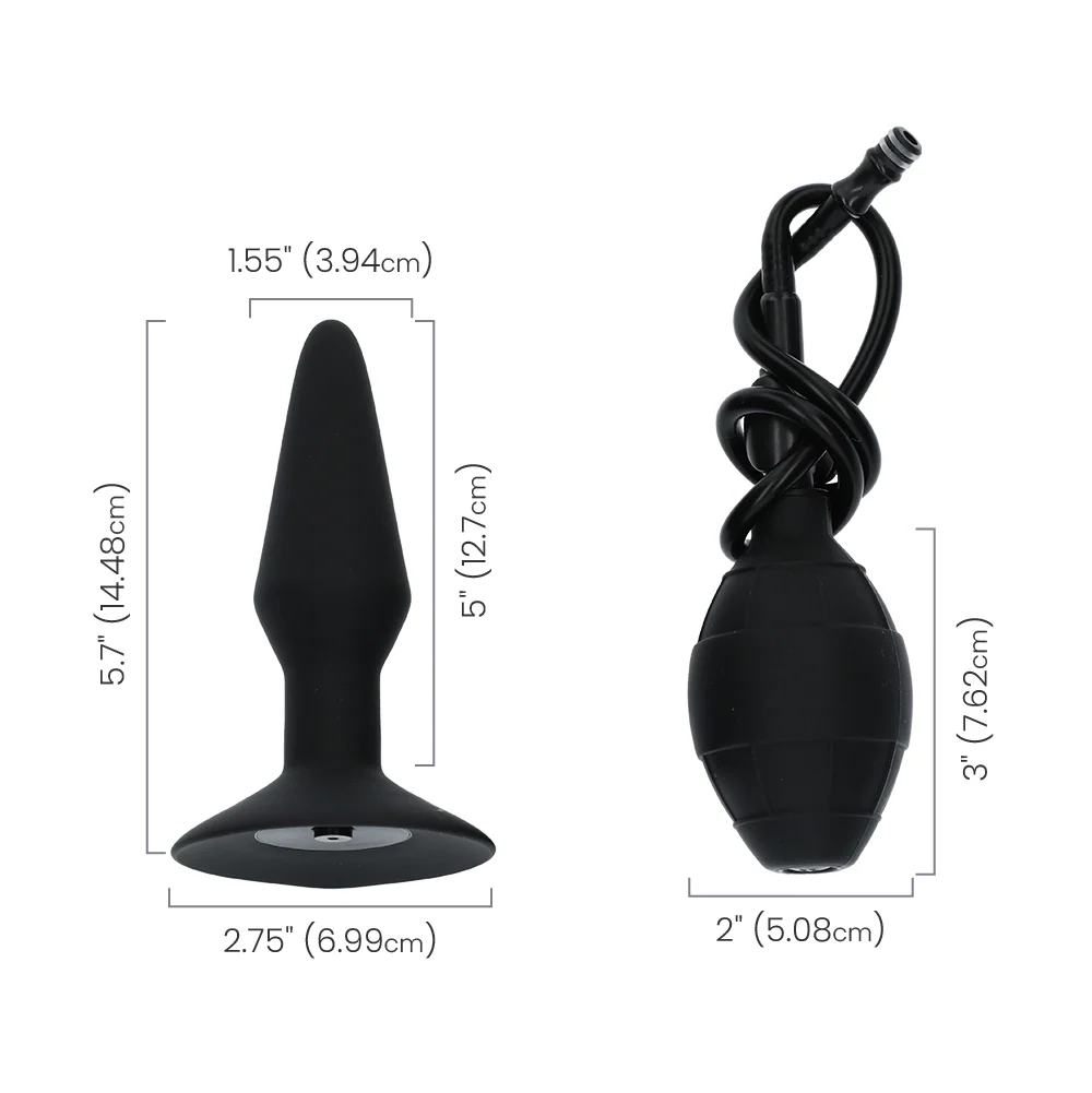 Inflatable Silicone Butt Plug - Image 4