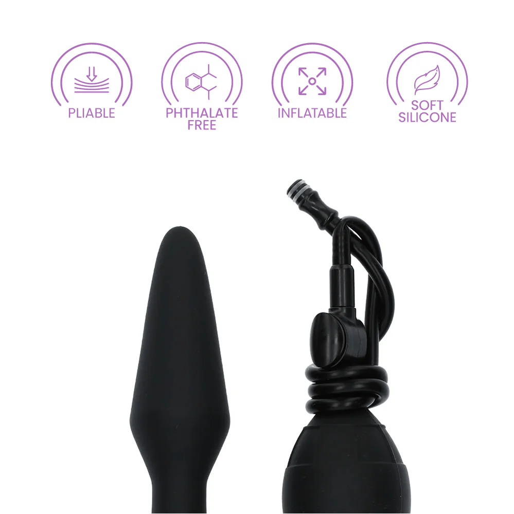 Inflatable Silicone Butt Plug - Image 9