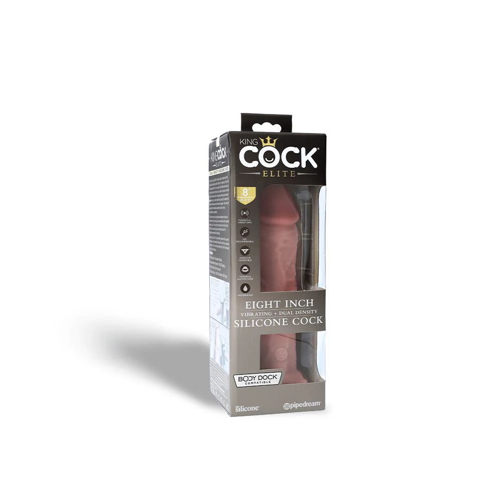 King Cock Elite Dual Density Vibrating Silicone Cock - Image 12