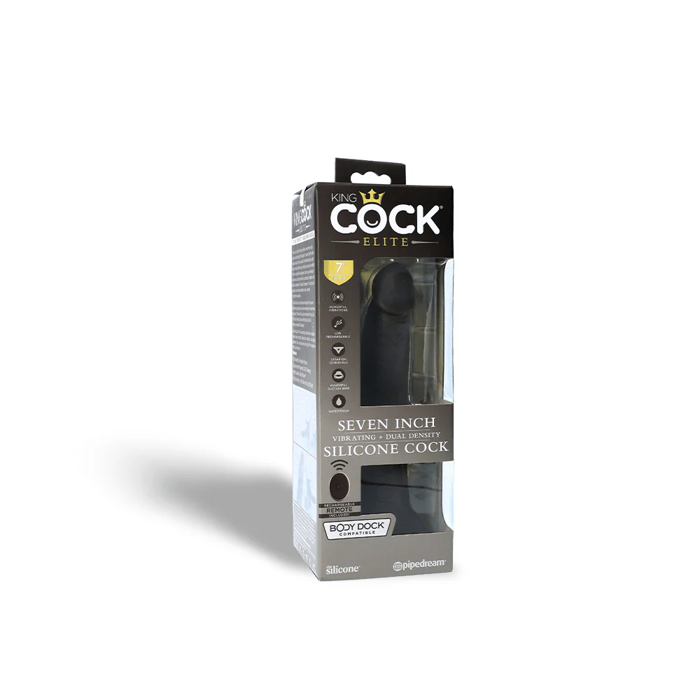 King Cock Elite Dual Density Vibrating Silicone Cock - Image 22