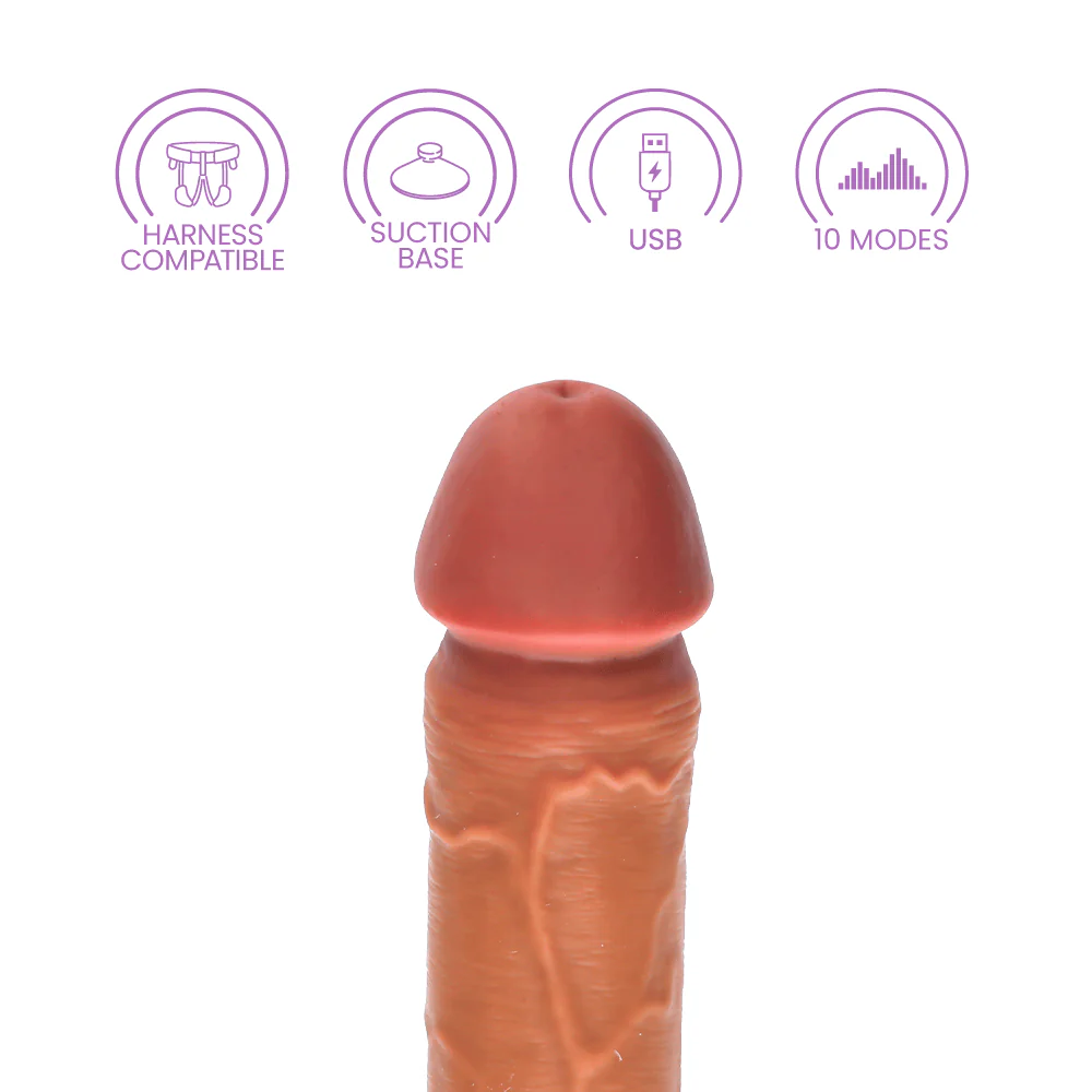 King Cock Elite Dual Density Vibrating Silicone Cock - Image 38