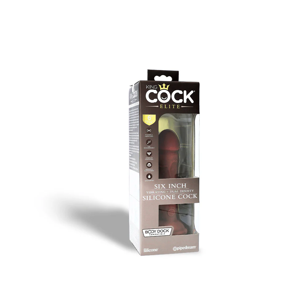 King Cock Elite Dual Density Vibrating Silicone Cock - Image 45