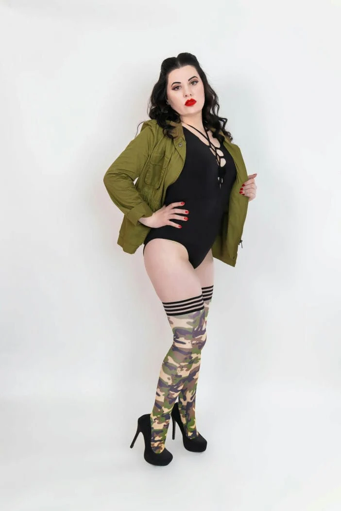 Kix'ies Patterned Thigh High - Image 5