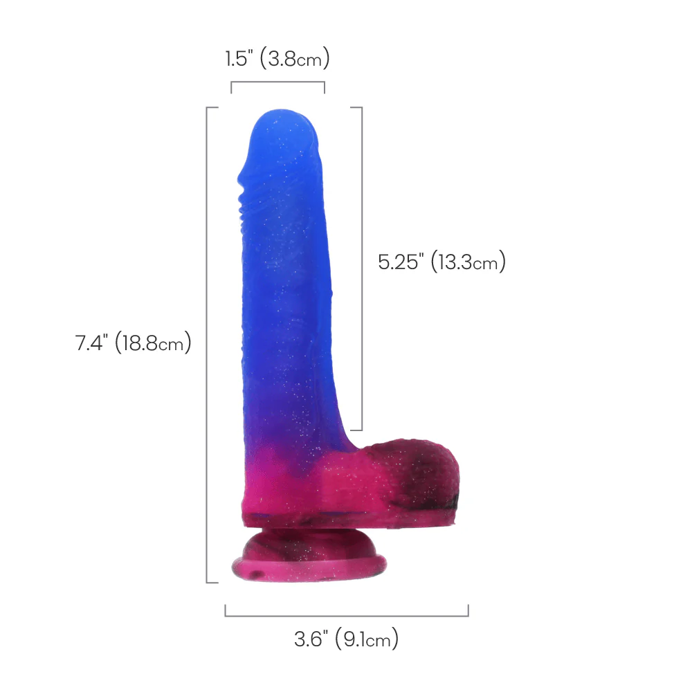 Naughty Bits Ombre Hombre Rechargeable Vibrating Dildo - Image 4