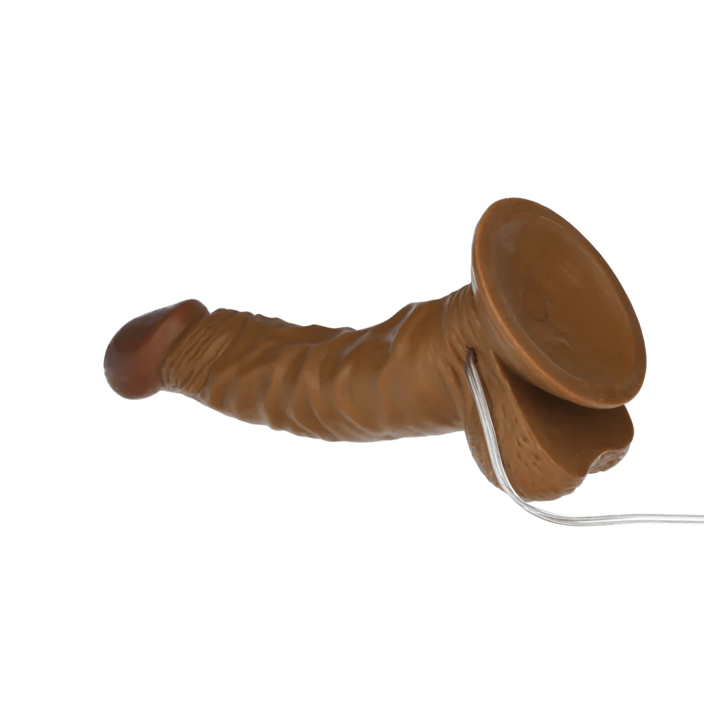 All American Whoppers 7" Vibrating Dong With Balls - Image 7